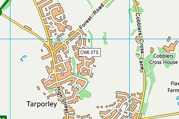 CW6 0TS map - OS VectorMap District (Ordnance Survey)