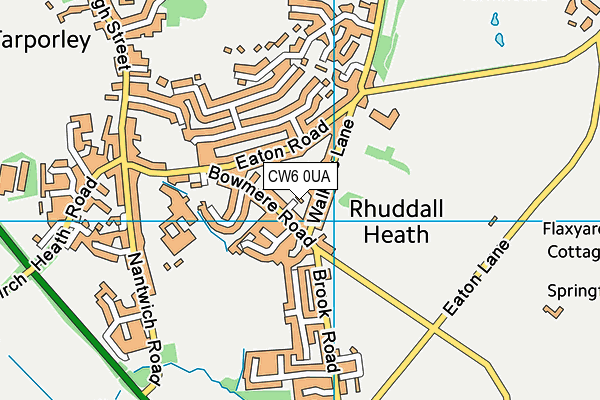 CW6 0UA map - OS VectorMap District (Ordnance Survey)