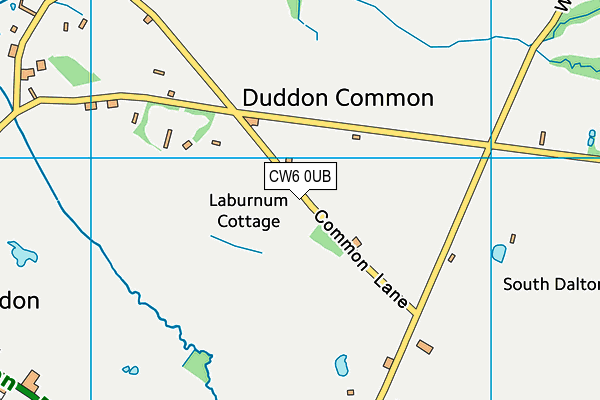 CW6 0UB map - OS VectorMap District (Ordnance Survey)