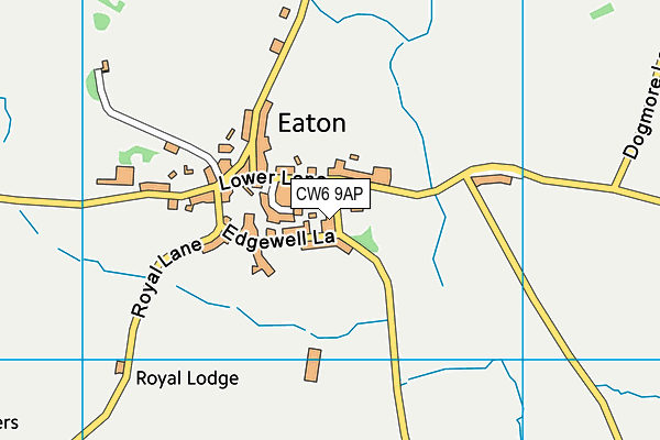 CW6 9AP map - OS VectorMap District (Ordnance Survey)