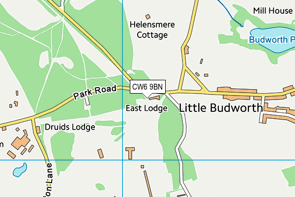 CW6 9BN map - OS VectorMap District (Ordnance Survey)