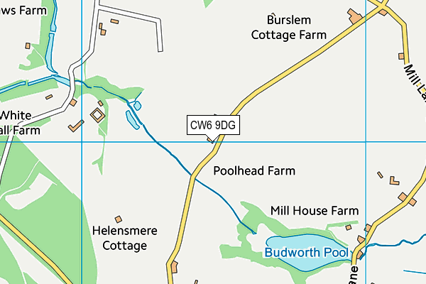 CW6 9DG map - OS VectorMap District (Ordnance Survey)