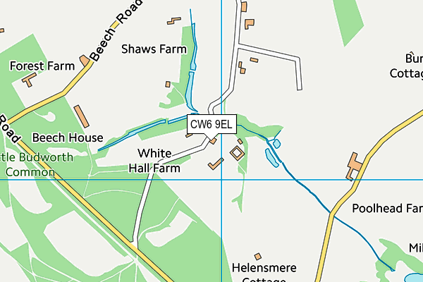 CW6 9EL map - OS VectorMap District (Ordnance Survey)