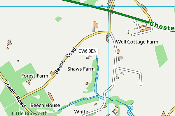 CW6 9EN map - OS VectorMap District (Ordnance Survey)