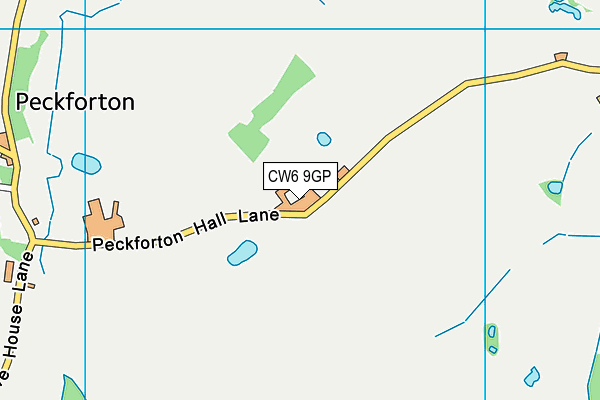 CW6 9GP map - OS VectorMap District (Ordnance Survey)