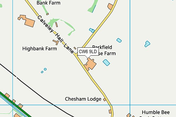 CW6 9LD map - OS VectorMap District (Ordnance Survey)