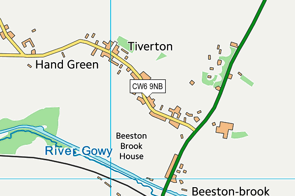 CW6 9NB map - OS VectorMap District (Ordnance Survey)