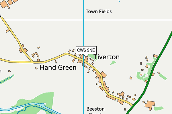 CW6 9NE map - OS VectorMap District (Ordnance Survey)