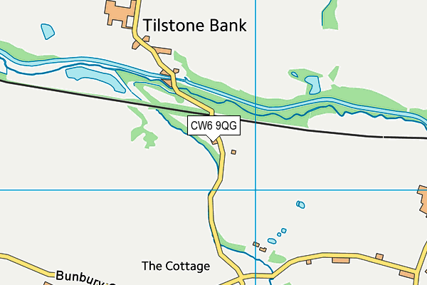 CW6 9QG map - OS VectorMap District (Ordnance Survey)