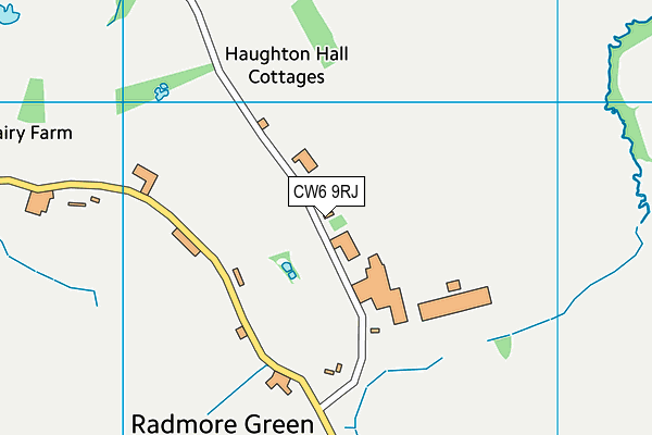 CW6 9RJ map - OS VectorMap District (Ordnance Survey)