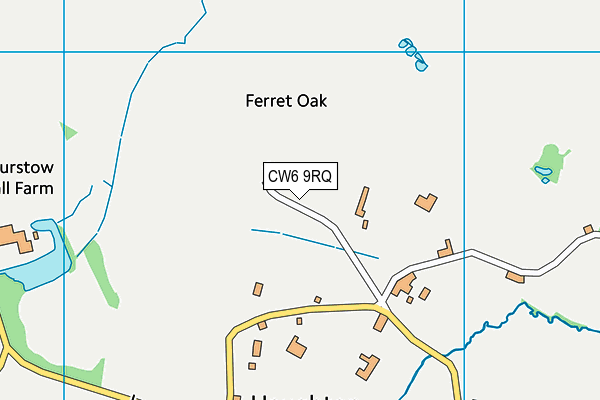 CW6 9RQ map - OS VectorMap District (Ordnance Survey)