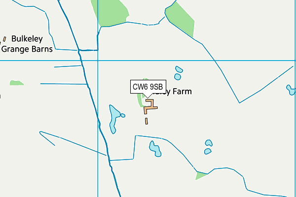 CW6 9SB map - OS VectorMap District (Ordnance Survey)