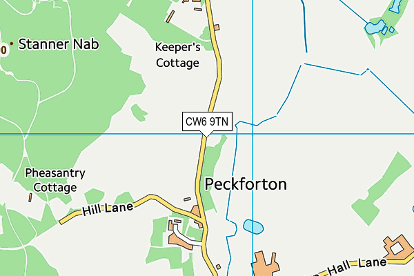 CW6 9TN map - OS VectorMap District (Ordnance Survey)