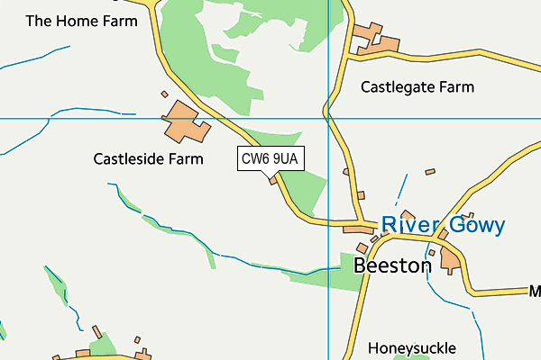 CW6 9UA map - OS VectorMap District (Ordnance Survey)