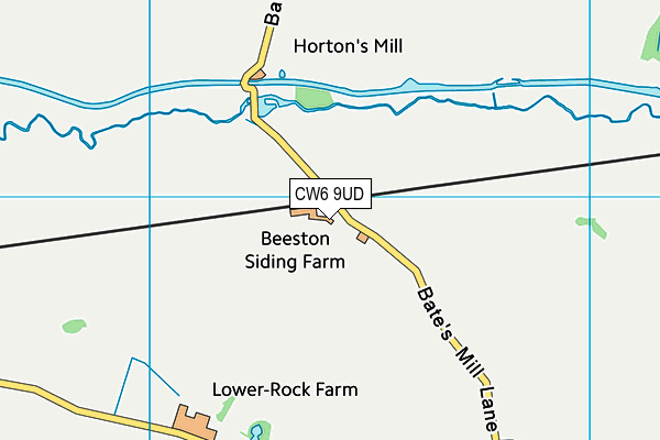 CW6 9UD map - OS VectorMap District (Ordnance Survey)