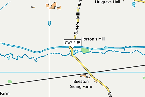 CW6 9UE map - OS VectorMap District (Ordnance Survey)