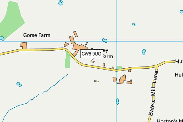 CW6 9UG map - OS VectorMap District (Ordnance Survey)