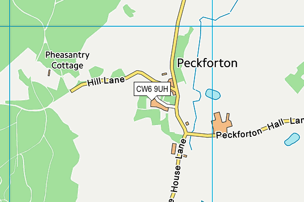 CW6 9UH map - OS VectorMap District (Ordnance Survey)