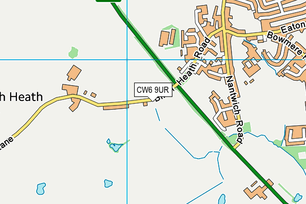 Map of CHURCHWOOD HOMES LIMITED at district scale