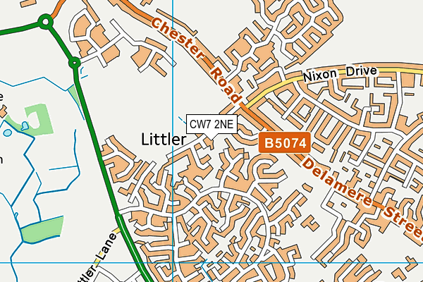 Map of LITTLER GRANGE DAY NURSERY LIMITED at district scale