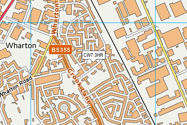 CW7 3HR map - OS VectorMap District (Ordnance Survey)