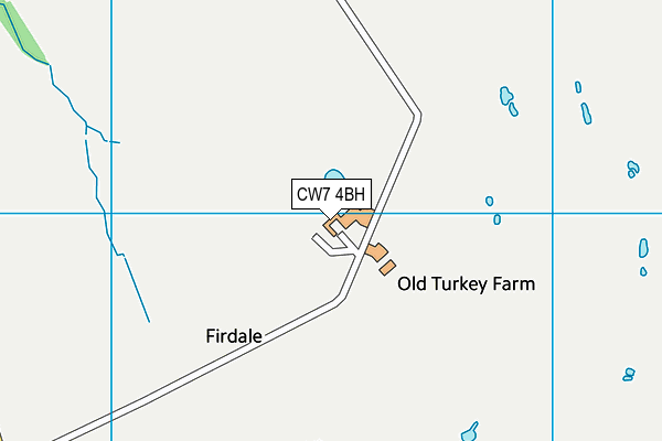 CW7 4BH map - OS VectorMap District (Ordnance Survey)