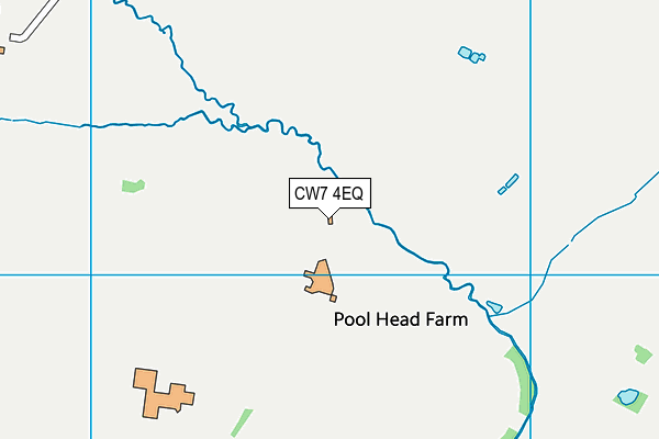 CW7 4EQ map - OS VectorMap District (Ordnance Survey)