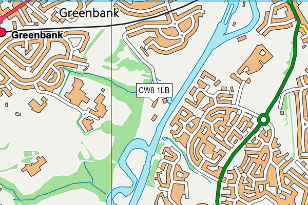 CW8 1LB map - OS VectorMap District (Ordnance Survey)