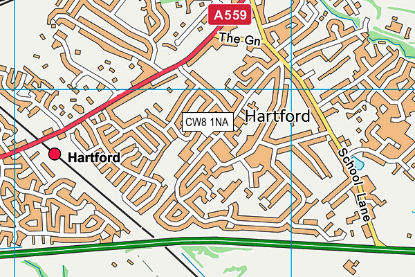 CW8 1NA map - OS VectorMap District (Ordnance Survey)