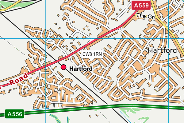 CW8 1RN map - OS VectorMap District (Ordnance Survey)