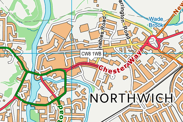 CW8 1WB map - OS VectorMap District (Ordnance Survey)