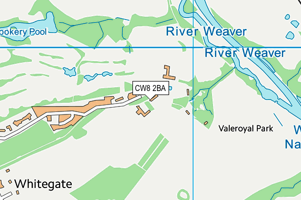 Vale Royal Abbey Ltd map (CW8 2BA) - OS VectorMap District (Ordnance Survey)