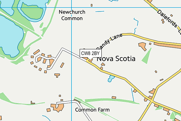 CW8 2BY map - OS VectorMap District (Ordnance Survey)