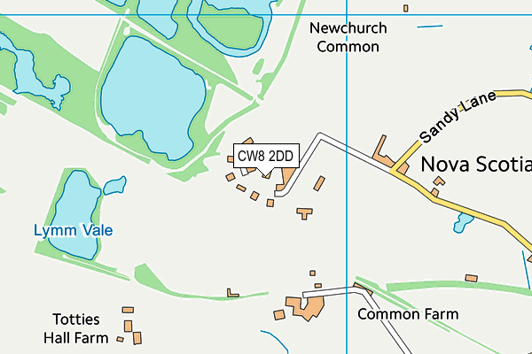 CW8 2DD map - OS VectorMap District (Ordnance Survey)