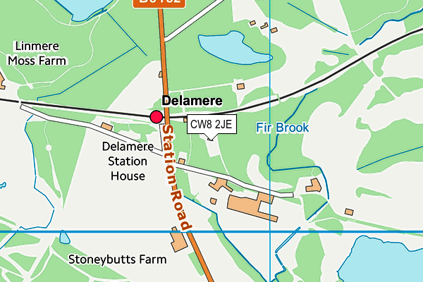 Delamere Forest Golf Club map (CW8 2JE) - OS VectorMap District (Ordnance Survey)