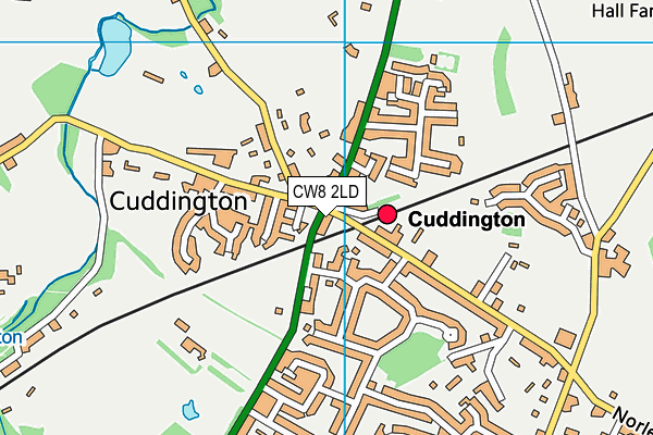 CW8 2LD map - OS VectorMap District (Ordnance Survey)