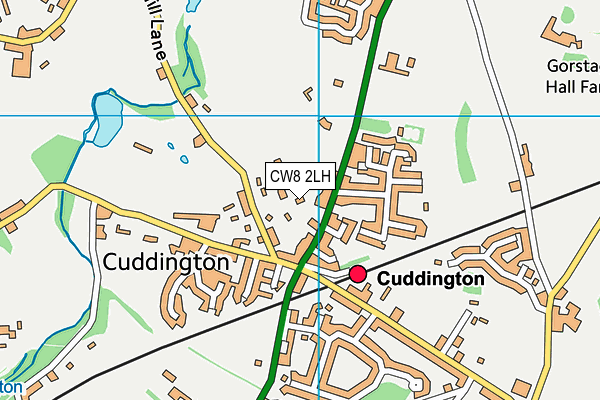 CW8 2LH map - OS VectorMap District (Ordnance Survey)