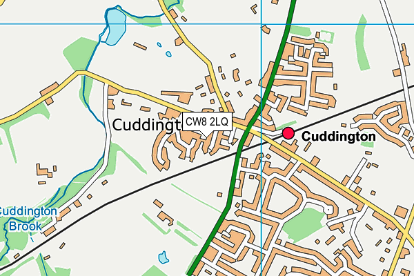 CW8 2LQ map - OS VectorMap District (Ordnance Survey)