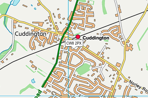 CW8 2PX map - OS VectorMap District (Ordnance Survey)