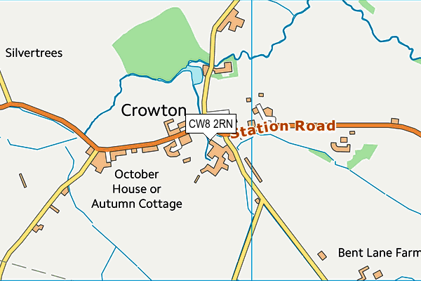 CW8 2RN map - OS VectorMap District (Ordnance Survey)