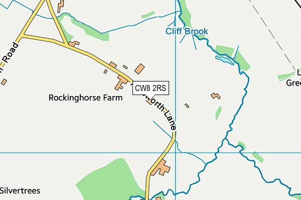 CW8 2RS map - OS VectorMap District (Ordnance Survey)