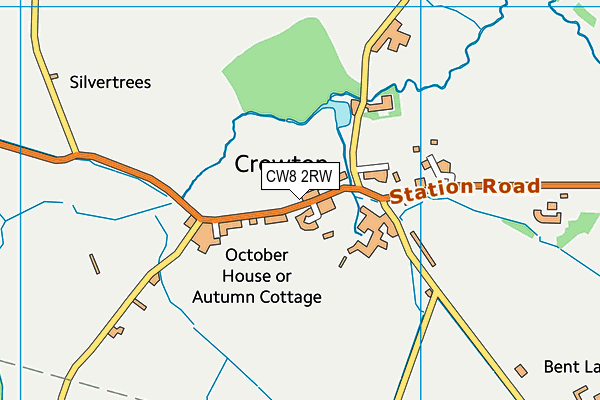 Crowton Christ Church CofE Primary School map (CW8 2RW) - OS VectorMap District (Ordnance Survey)