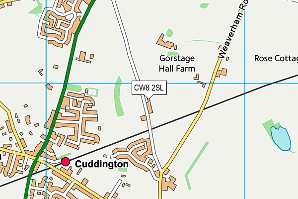 CW8 2SL map - OS VectorMap District (Ordnance Survey)