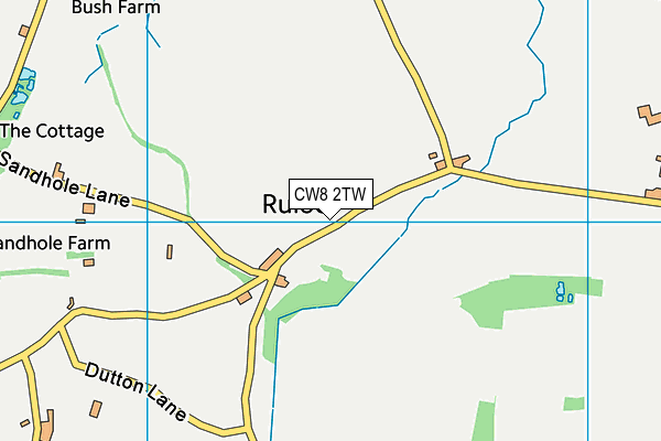 CW8 2TW map - OS VectorMap District (Ordnance Survey)