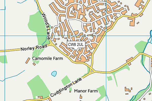 CW8 2UL map - OS VectorMap District (Ordnance Survey)