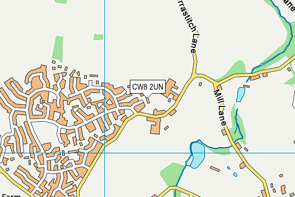 CW8 2UN map - OS VectorMap District (Ordnance Survey)