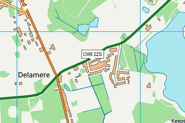CW8 2ZS map - OS VectorMap District (Ordnance Survey)