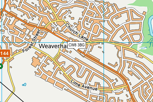 Map of WEAVERHAM SOLUTIONS LIMITED at district scale