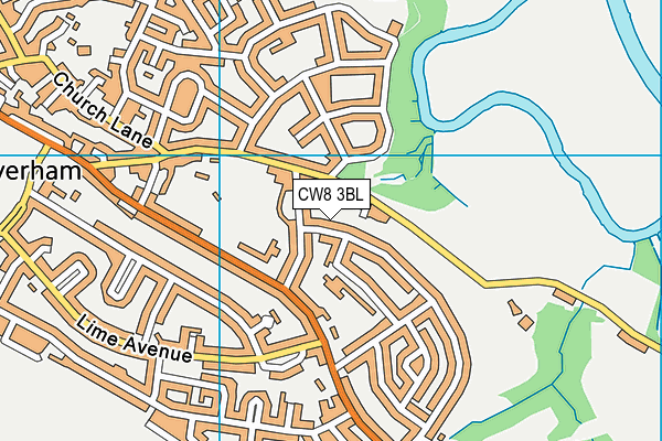 CW8 3BL map - OS VectorMap District (Ordnance Survey)