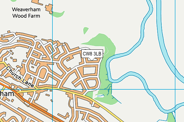 CW8 3LB map - OS VectorMap District (Ordnance Survey)